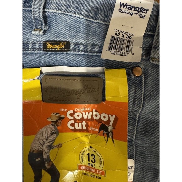 Y2K NWT Wrangler Jeans Mens 42x30 Cowboy Cut USA Pro Rodeo 1013MWZGK Dead Stock - Picture 5 of 7